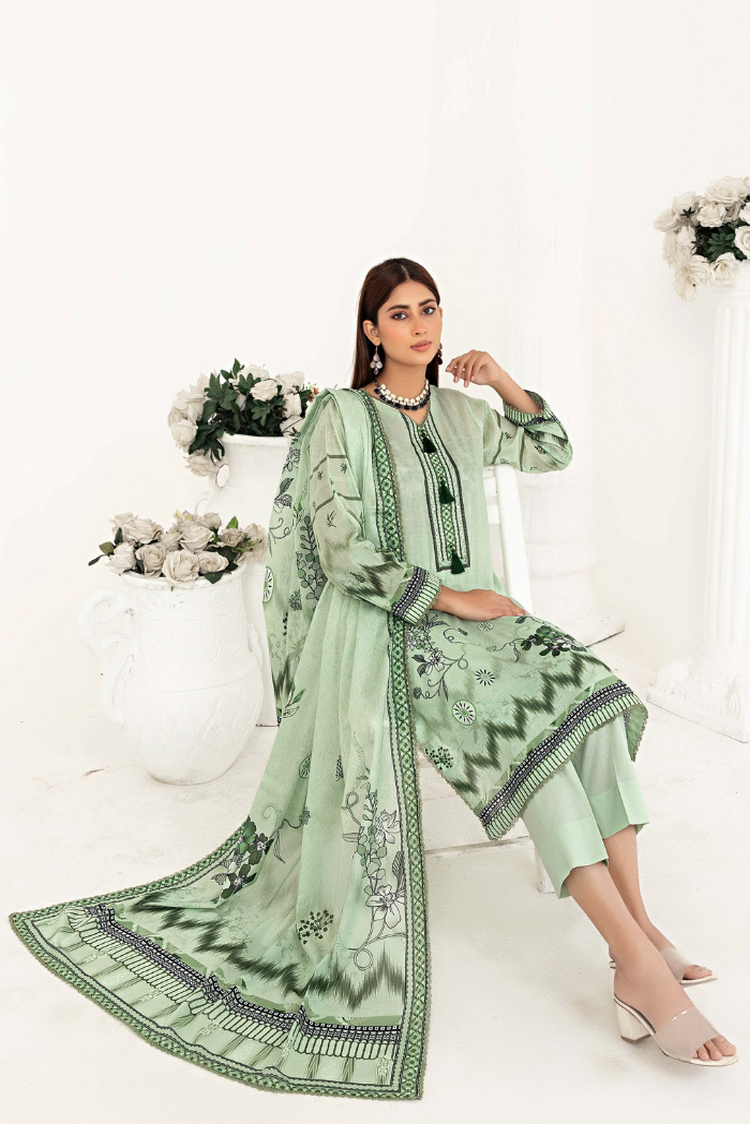 Picture of Humdum - H Prints Unstitched Lawn - D05 - Available at Raja Sahib