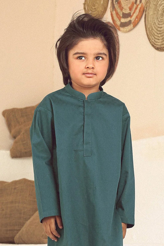 Picture of Istor - 2 PC Stitched - Kids Suit - Green - IST-105 - Available at Raja Sahib