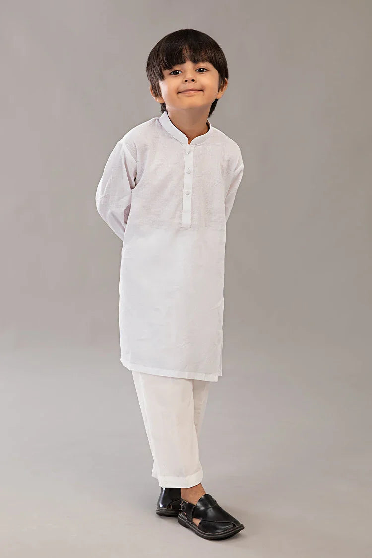 Picture of Istor - 2 PC Stitched - Kids Suit - White - IST-107 - Available at Raja Sahib