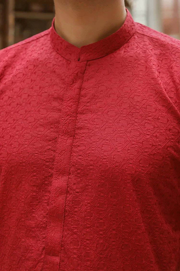 Picture of Istor - 1 Pc Stitched - Red Kurta - IST-42 - Available at Raja Sahib