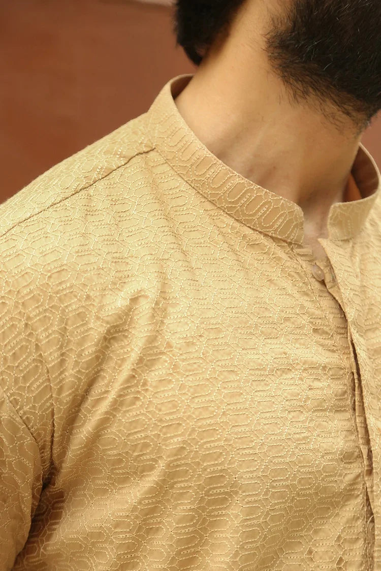 Picture of Istor - 1 Pc Stitched - Beige Kurta - IST-46 - Available at Raja Sahib