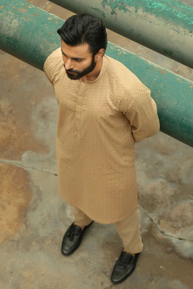 Picture of Istor - 1 Pc Stitched - Beige Kurta - IST-46 - Available at Raja Sahib