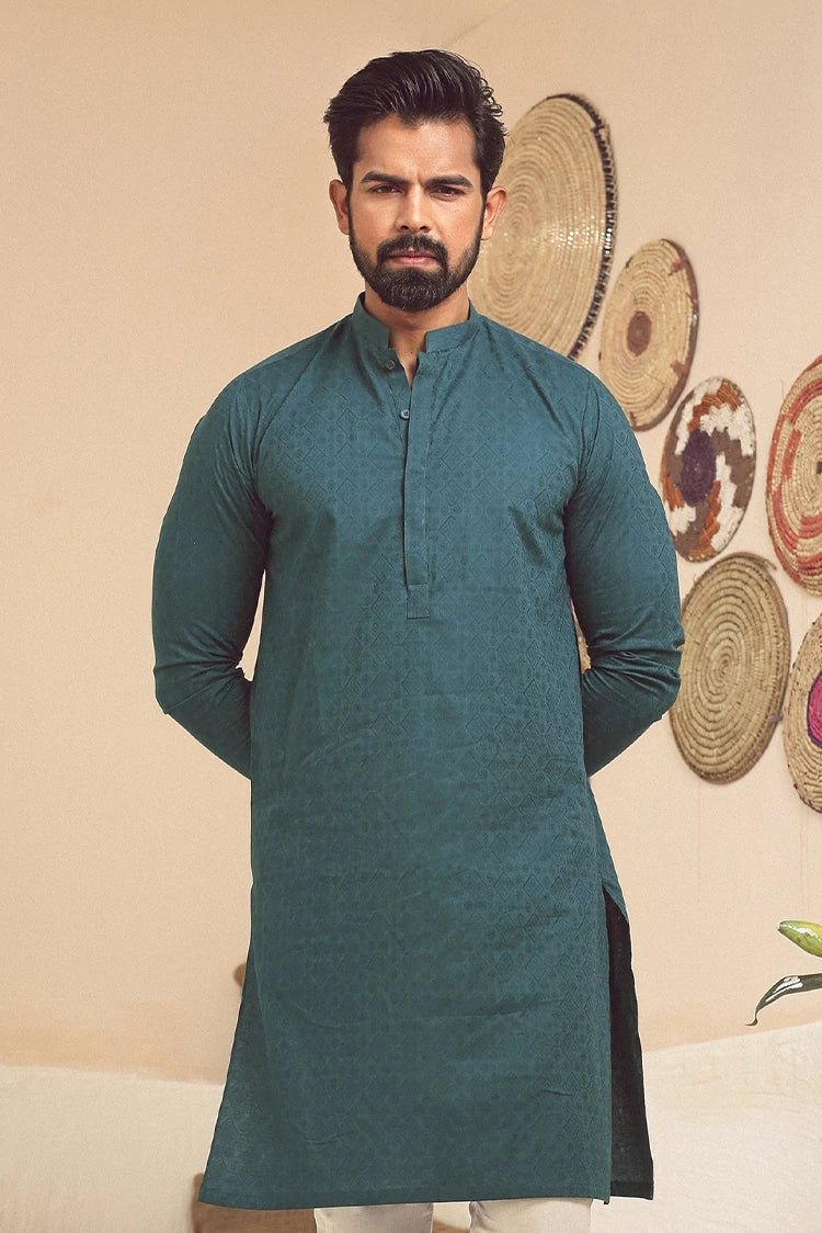 Picture of Istor - 1 Pc Stitched - Green Kurta - IST-79 - Available at Raja Sahib