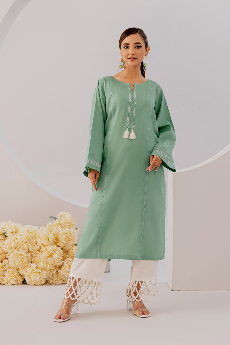 Picture of The Slay Wear - Basic Stitched - Jade Breeze Set - Available at Raja Sahib