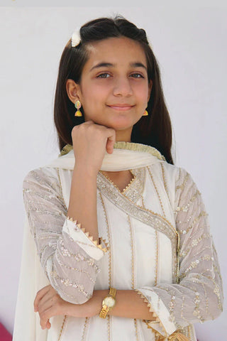 Picture of Abaan Zohan - Jannat Kids Collection - Off White - Available at Raja Sahib