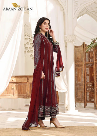 Picture of Abaan Zohan - Kashish Collection - Maroon - Available at Raja Sahib