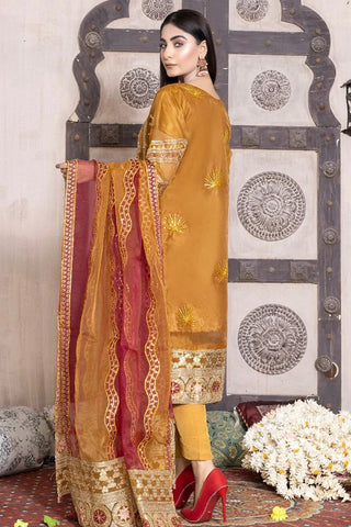 Picture of Ketifa - Formals Unstitched Collection - Brilliant Gold - Available at Raja Sahib