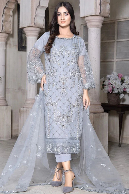 Picture of Ketifa - Formals Unstitched Collection - Dusty Fume - Available at Raja Sahib