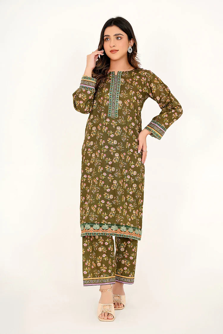 Picture of Threads & Weaves - 2 PC Printed Khaddar RTW Collection - KHP23102 - Available at Raja Sahib