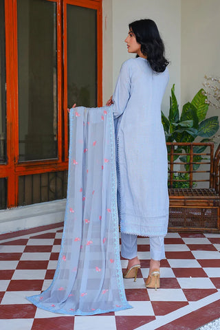 Picture of Threads & Weaves - Karandi 3 PC Embroidered Collection - KR24101 - Available at Raja Sahib