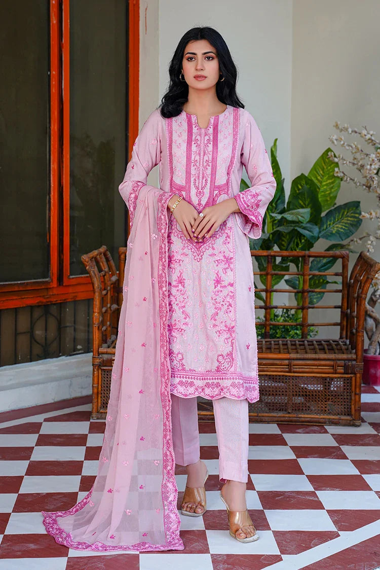 Picture of Threads & Weaves - Karandi 3 PC Embroidered Collection - KR24104 - Available at Raja Sahib