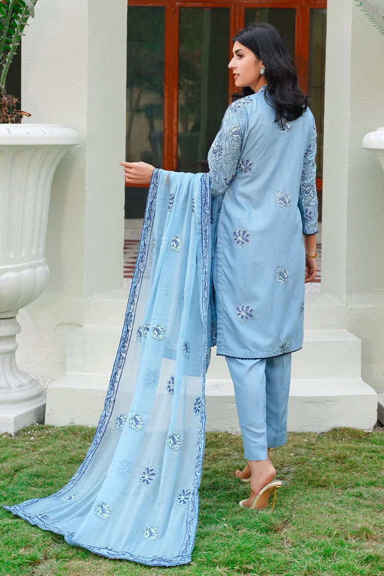 Picture of Threads & Weaves - Karandi 3 PC Embroidered Collection - KR24106 - Available at Raja Sahib