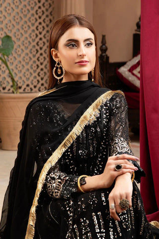 Picture of Manahils - Jal Pari RTW Collection - Kurti-B-005-Black - Available at Raja Sahib