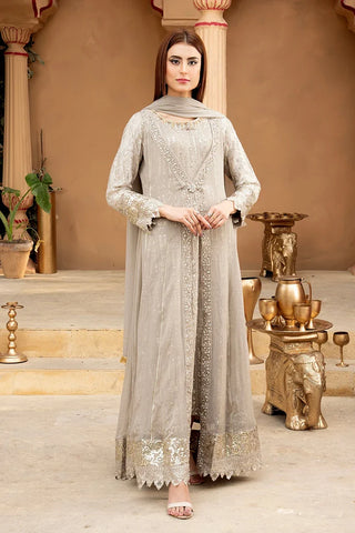 Picture of Manahils - Jal Pari RTW Collection - Kurti-B-005-Sand - Available at Raja Sahib