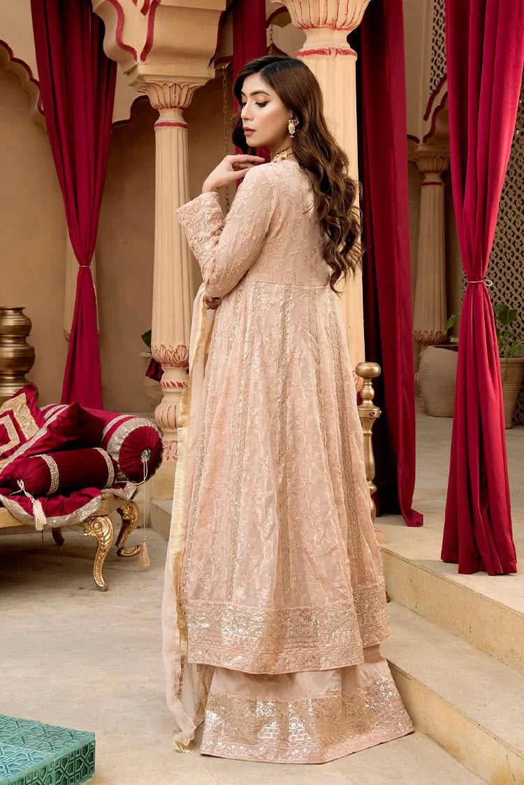 Picture of Manahils - Jal Pari RTW Collection - Kurti-B-007-Peach - Available at Raja Sahib