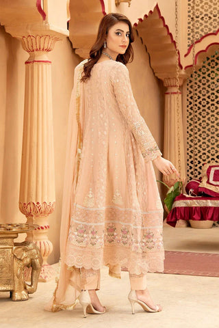 Picture of Manahils - Jal Pari RTW Collection - Angrakha-B-008-Peach - Available at Raja Sahib