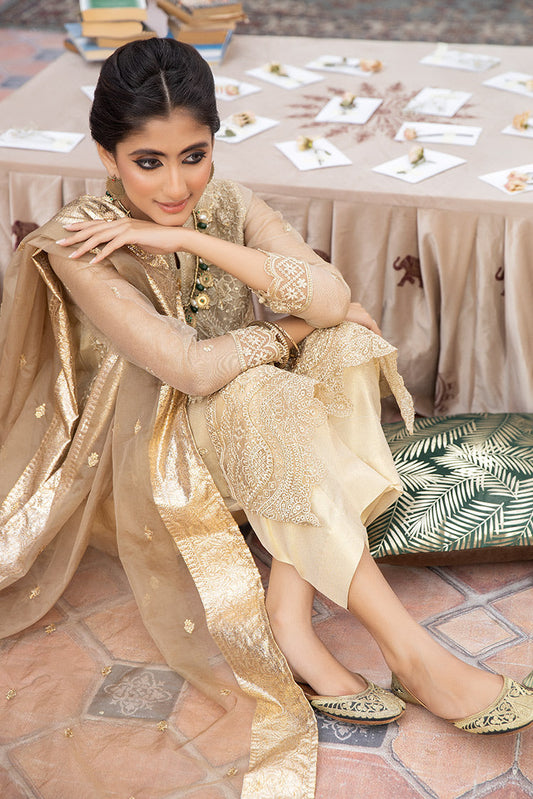 Picture of La Rosaa - Eid Edit Pret '24 - LE-24-05 Gold - 3Pc - Available at Raja Sahib