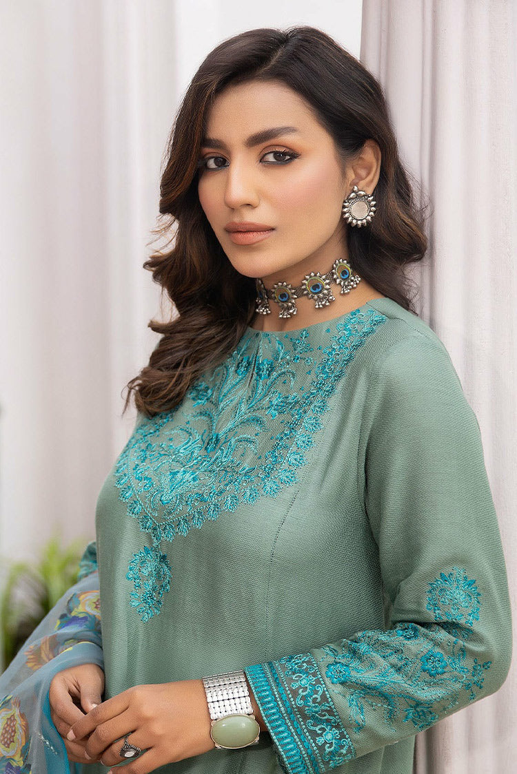 Picture of La Rosaa - Eid Edit Pret '24 - LE-24-11 Juniper Green - 3Pc - Available at Raja Sahib