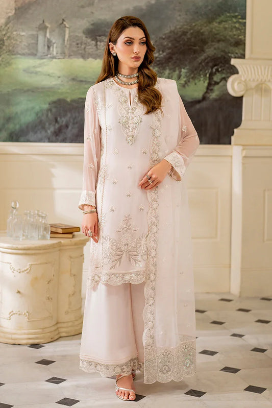 Picture of Fozia Khalid - Unstitched Chiffon Collection - Mirela - LFP-1105 - Available at Raja Sahib