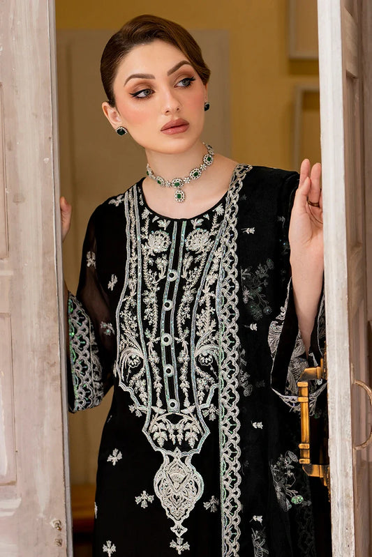 Picture of Fozia Khalid - Unstitched Chiffon Collection - Delia  - LFP-1113 - Available at Raja Sahib