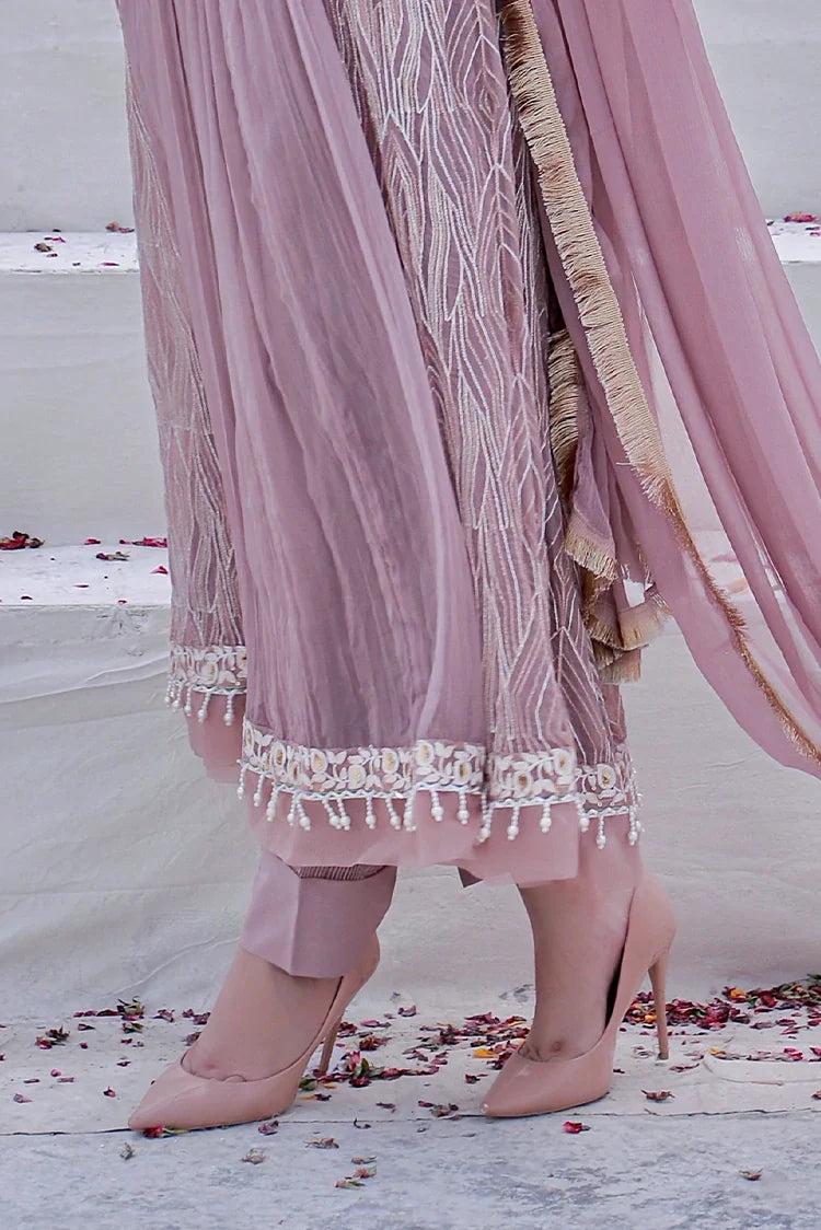 Picture of Manahils - Safiyya RTW Collection - Lilac-109 - Available at Raja Sahib