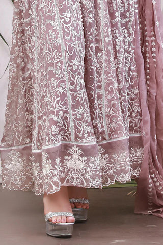 Picture of Manahils - Safiyya RTW Collection - Lilac-113 - Available at Raja Sahib