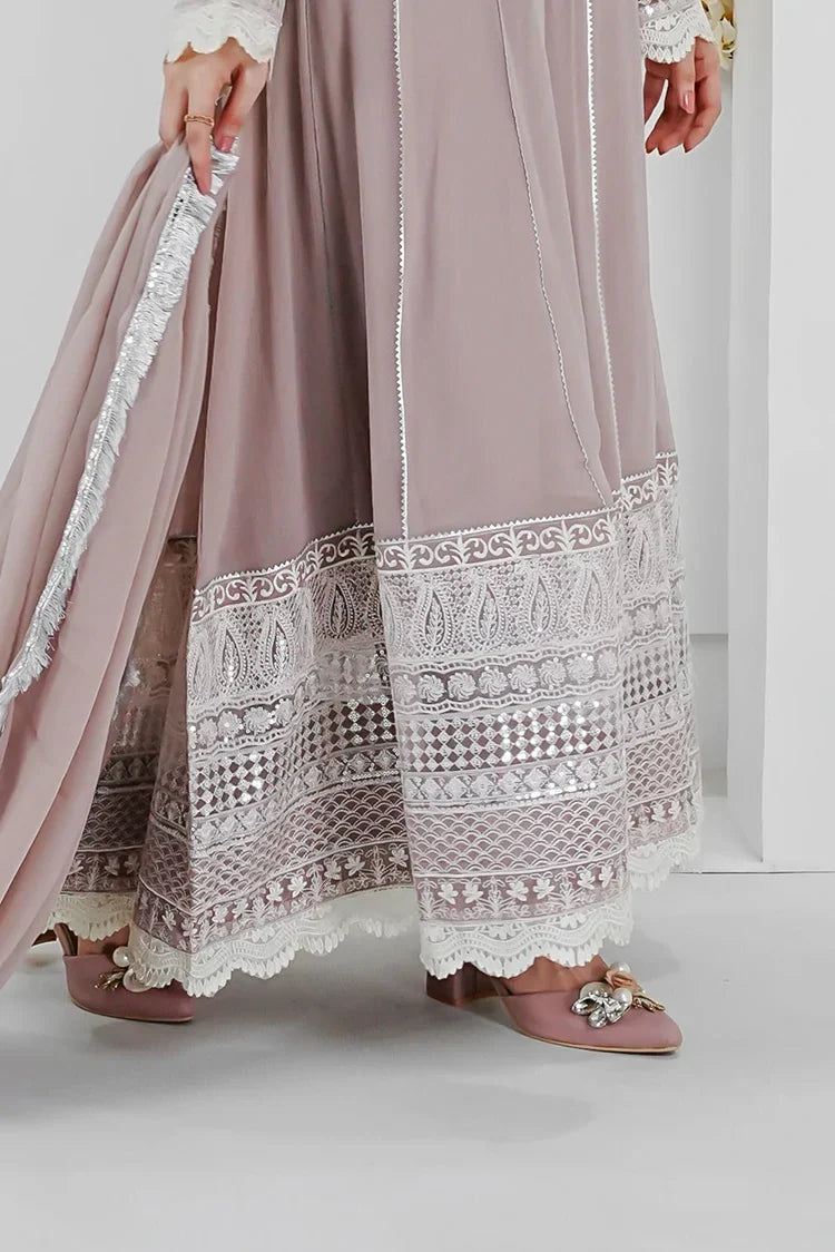 Picture of Manahils - Safiyya RTW Collection - Lilac-121 - Available at Raja Sahib