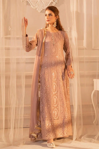 Picture of Manahils - Safiyya RTW Collection - Lilac-098 - Available at Raja Sahib