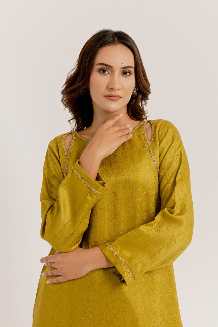 Picture of The Slay Wear - Basic Stitched - Lime Luxe - Available at Raja Sahib