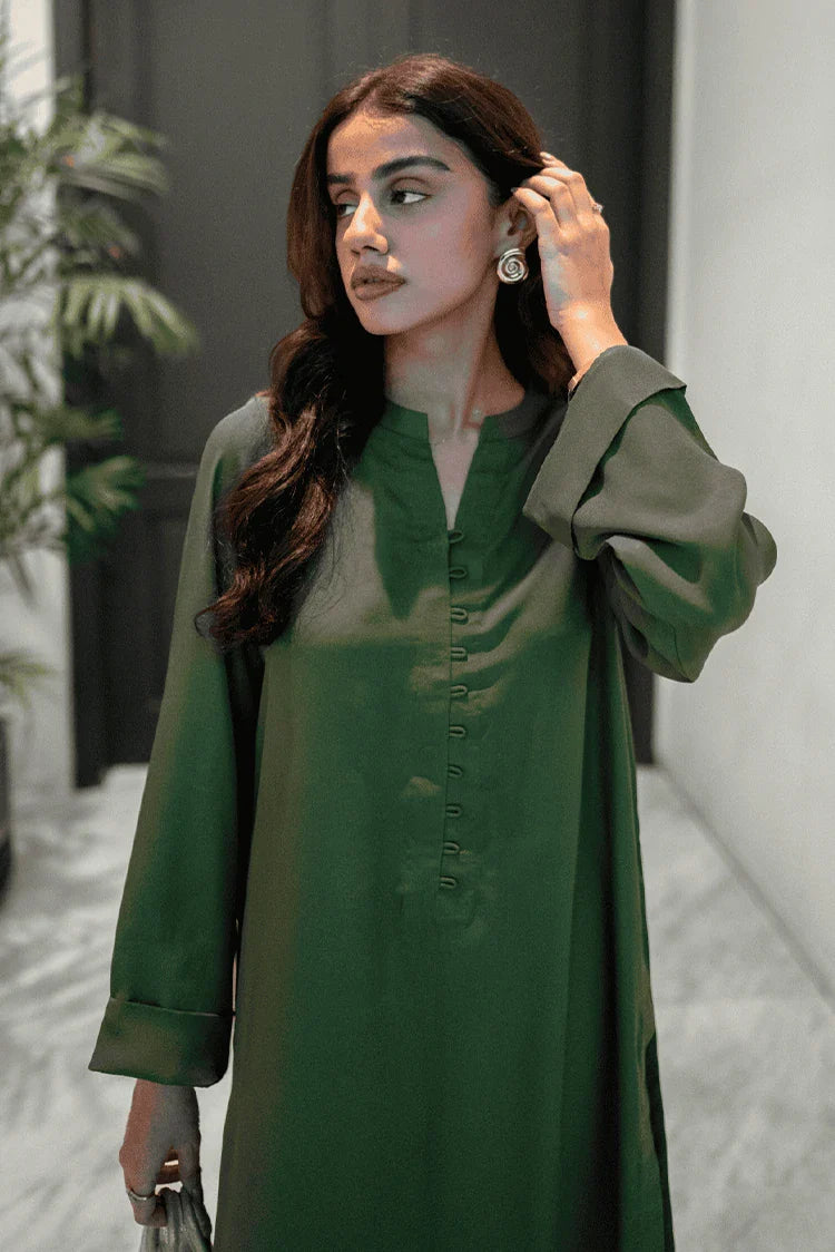 Picture of La Rosaa - Basics Pret Collection - 2 PC - Olive - Available at Raja Sahib