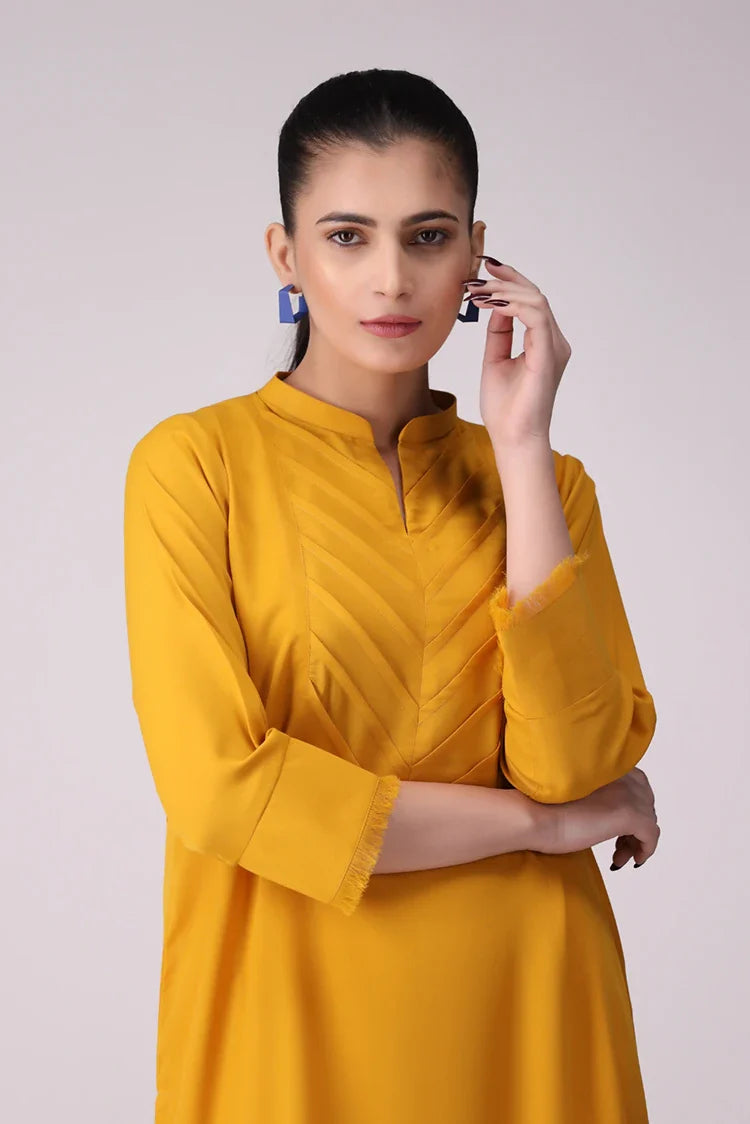 Picture of La Rosaa - Basics Pret Collection - 2 PC - Marigold - Available at Raja Sahib