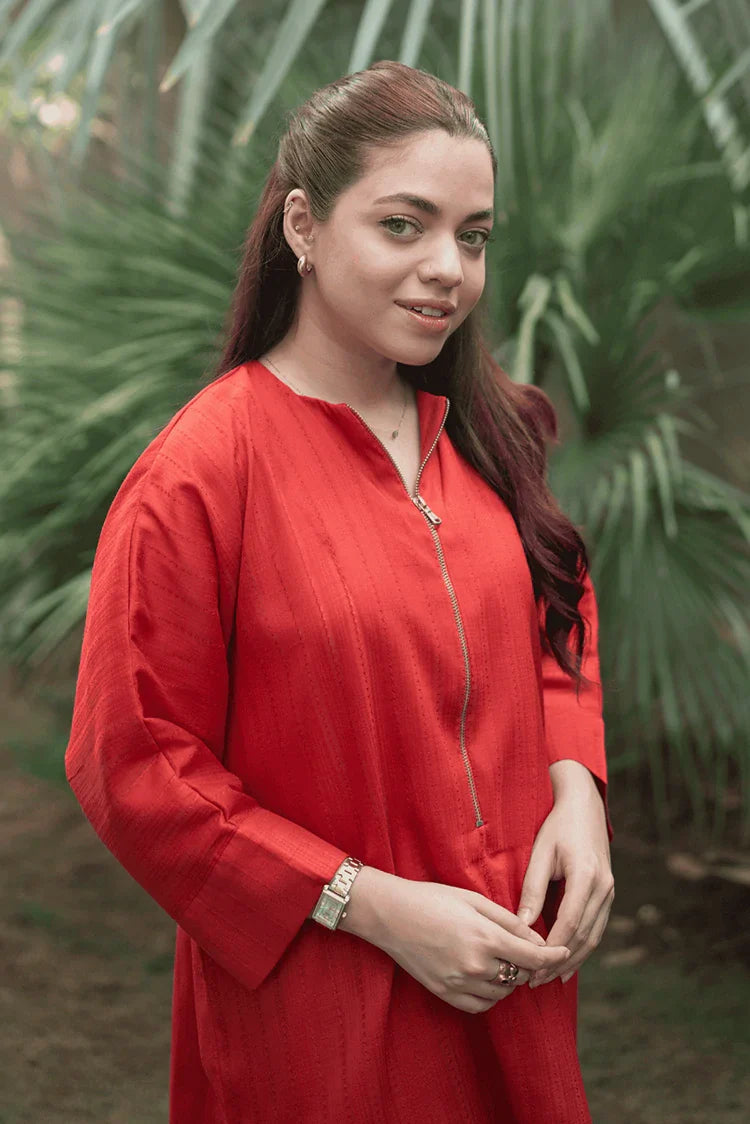 Picture of La Rosaa - Basics Pret Collection - 2 PC - Scarlet - Available at Raja Sahib