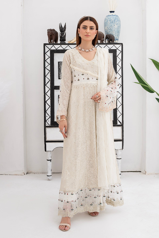 Picture of Manahils - Ishq-e-Murshid Pret - WA 01-Off White - Available at Raja Sahib