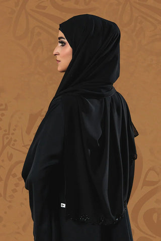 Picture of Malbus - Siyah - Abaya - Marmar - Available at Raja Sahib