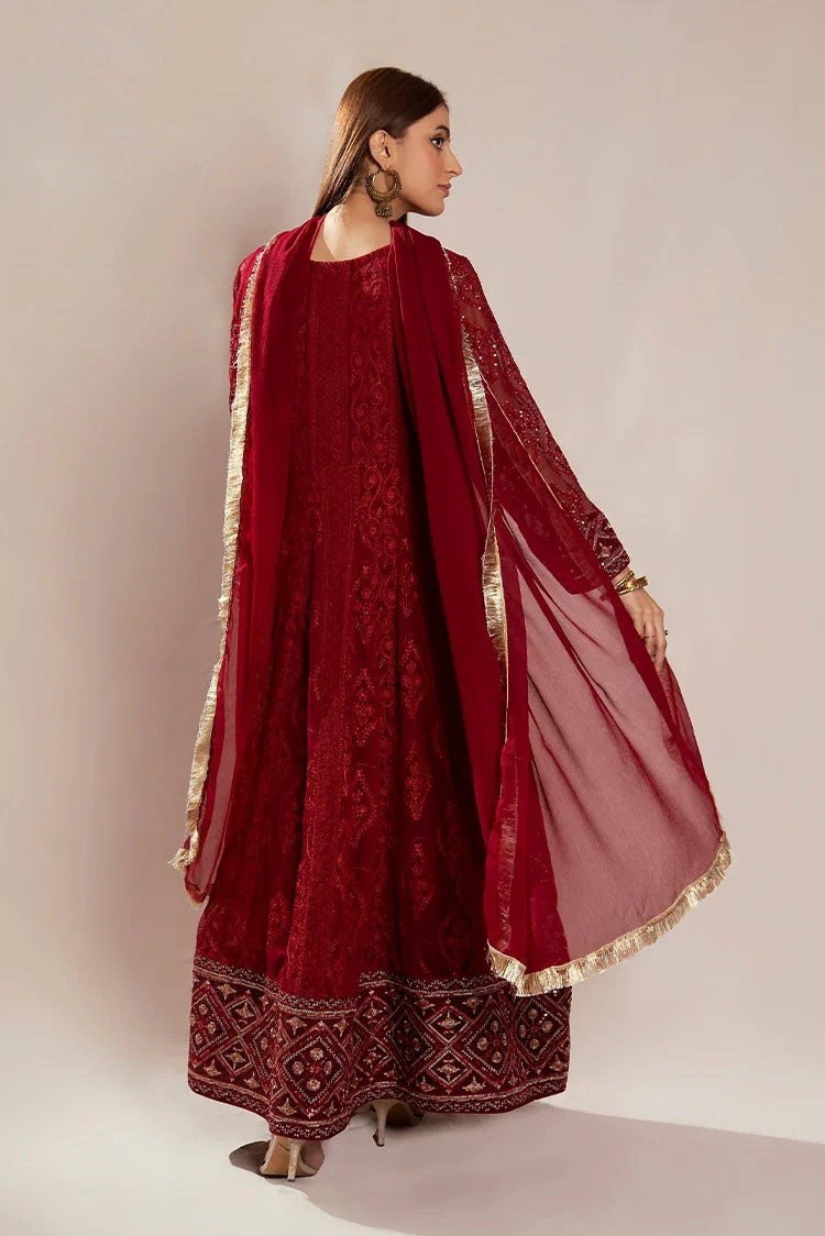 Picture of Manahils - Safiyya RTW Collection - Maroon-099 - Available at Raja Sahib