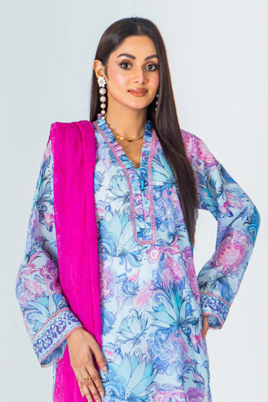 Picture of Mahnoor Ejaz - Noor Printed Pret Collection - ME-SPC-006-P - Available at Raja Sahib