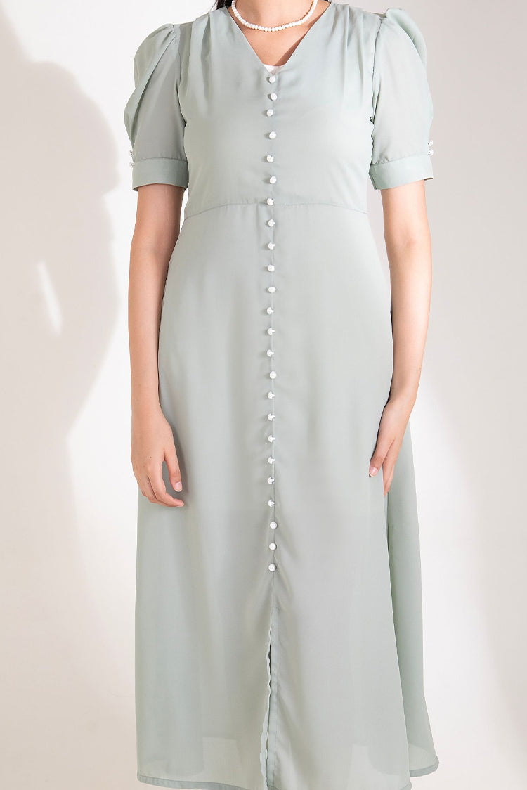 Picture of The Slay Wear - Western Top - Minty Dress - Available at Raja Sahib