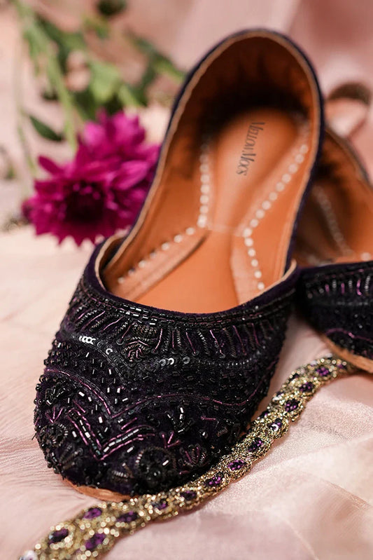 Picture of Malbus - MellowMocs - Purple dusk Khussa - Available at Raja Sahib