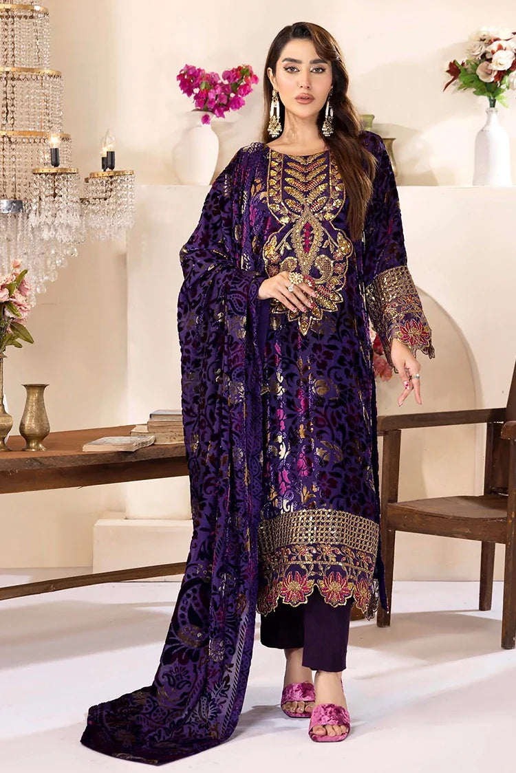 Picture of Adan's Libas - Micro Plachi Unstitched Collection - 4553 - Available at Raja Sahib