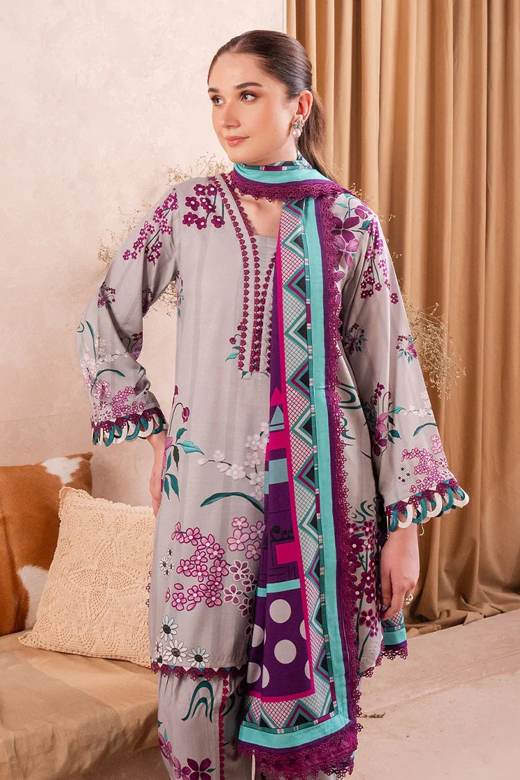 Picture of Meerak - Fiore Unstitched Collection - Dove - Available at Raja Sahib