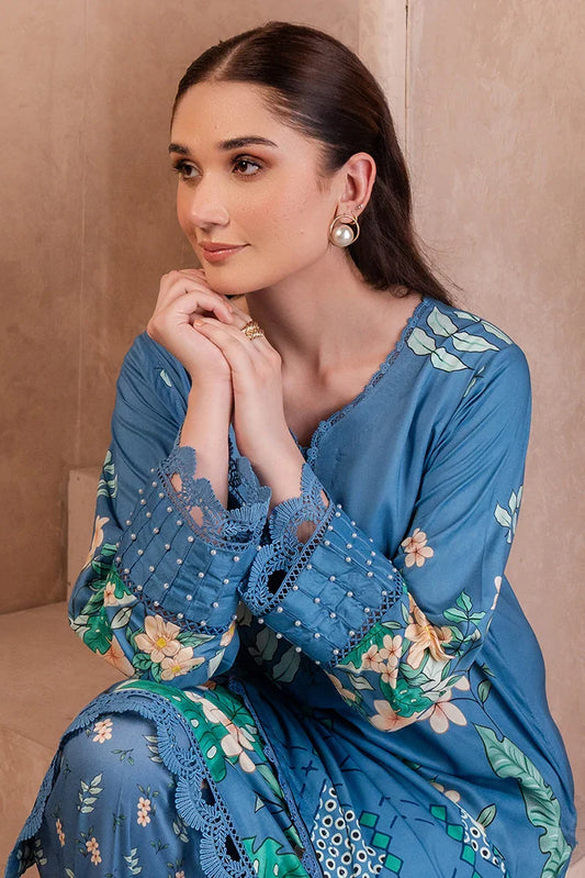 Picture of Meerak - Fiore Unstitched Collection - Ethereal - Available at Raja Sahib