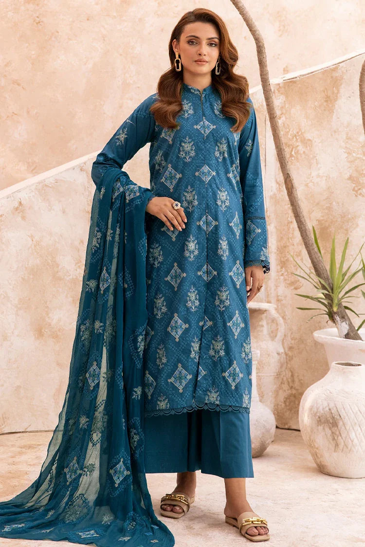 Picture of Kleren - Mahhe Embroidered Lawn Collection - MH-01 - Available at Raja Sahib