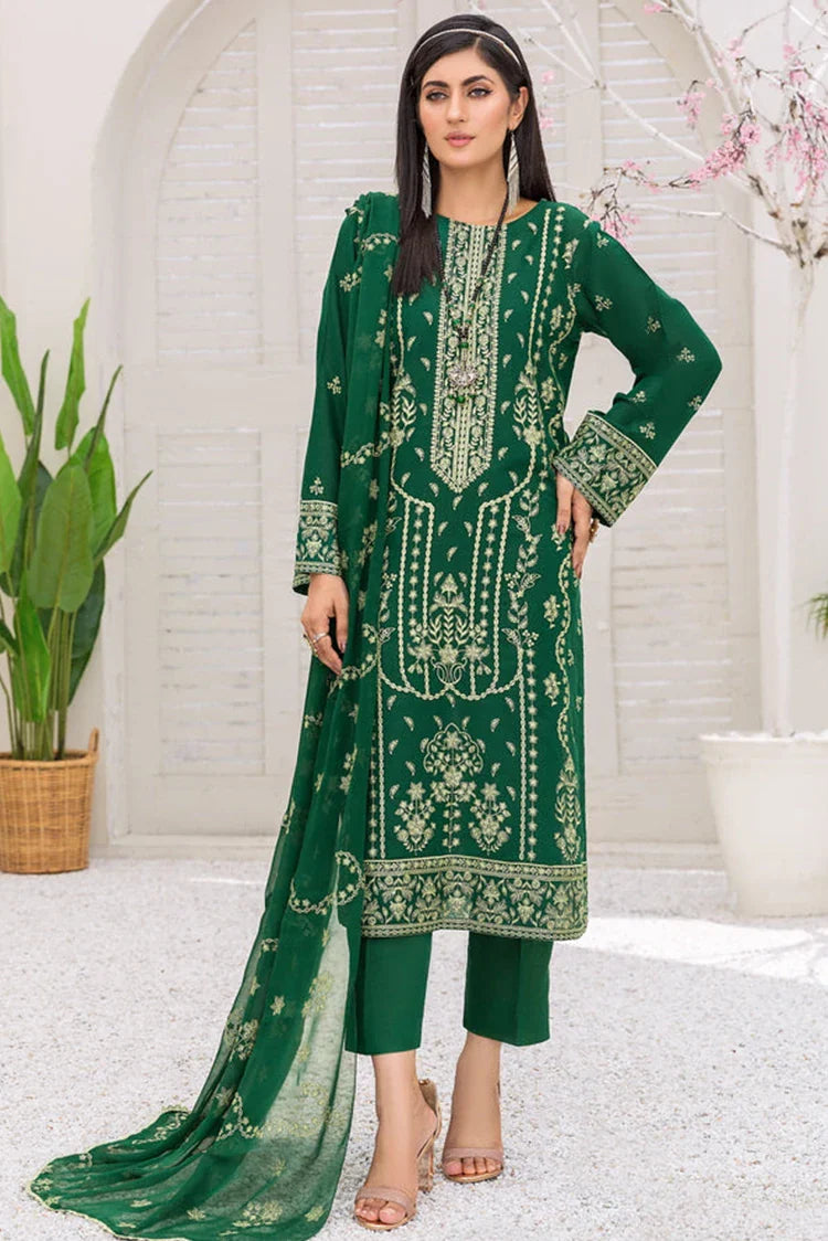 Picture of Kleren - Mehr o Maah Embroidered Slub Karandi Collection - M-13 - Available at Raja Sahib