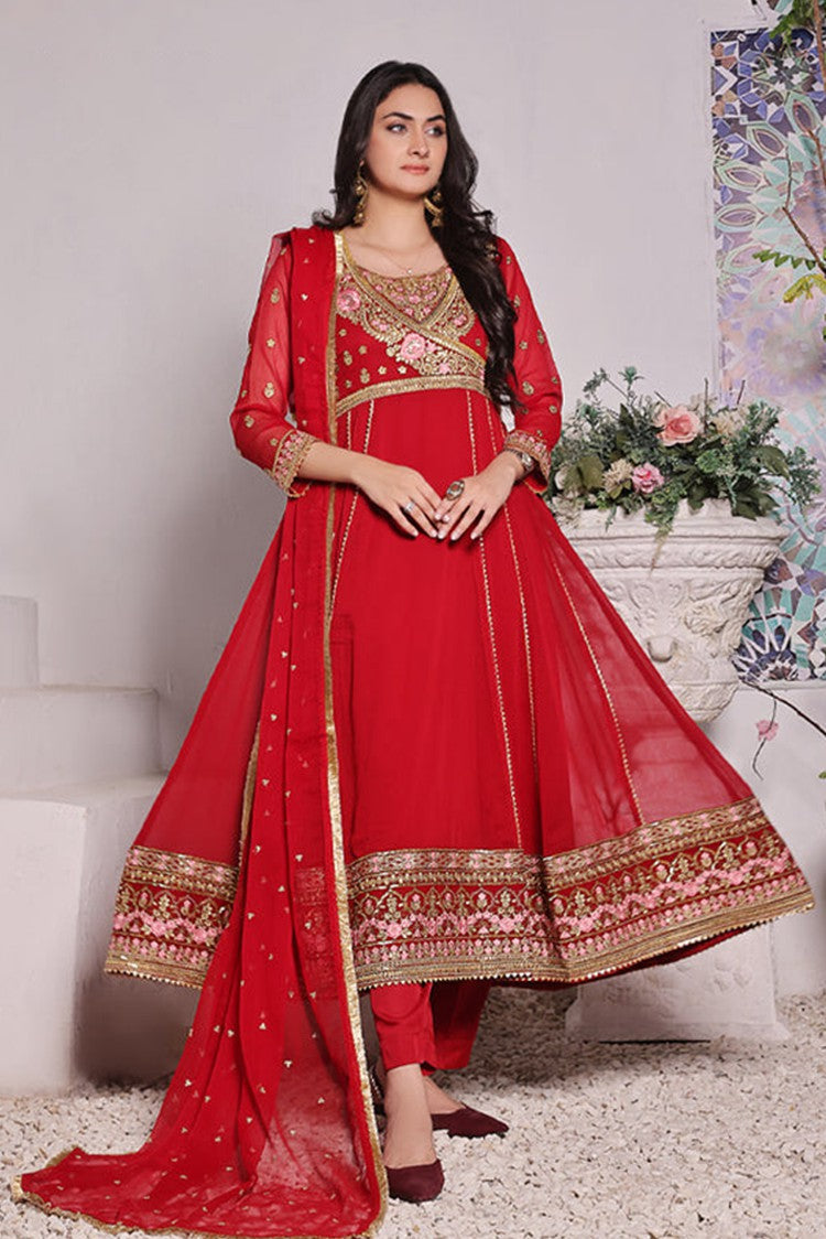 Picture of Abaan Zohan - Noori Collection - Red - Available at Raja Sahib