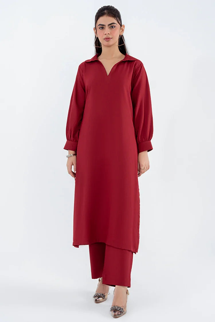 Picture of Noosh - Basic Pre Collection Vol IV - 2 PC - Ruby Red - NV06D07 - Available at Raja Sahib