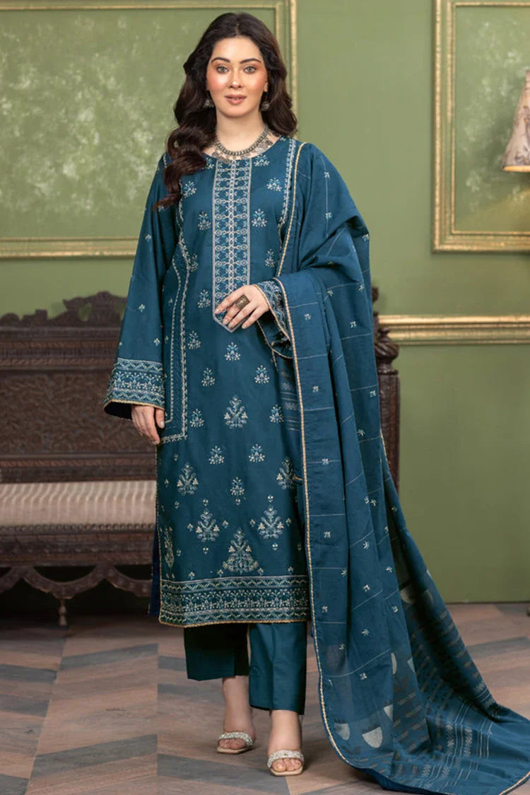 Picture of Kleren - Noura Embroidered Khaddar Collection - N-23 - Available at Raja Sahib