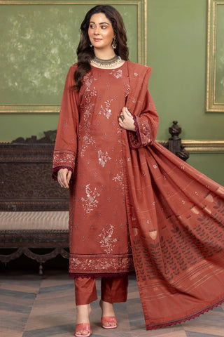 Picture of Kleren - Noura Embroidered Khaddar Collection - N-24 - Available at Raja Sahib