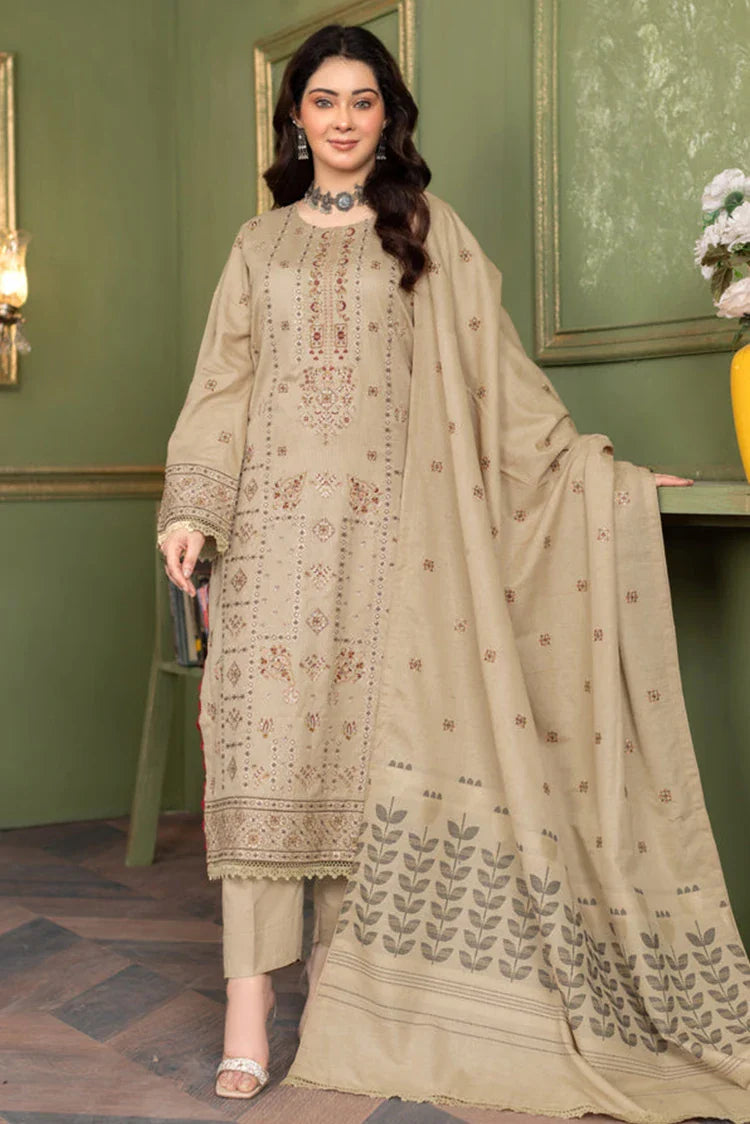 Picture of Kleren - Noura Embroidered Khaddar Collection - N-26 - Available at Raja Sahib