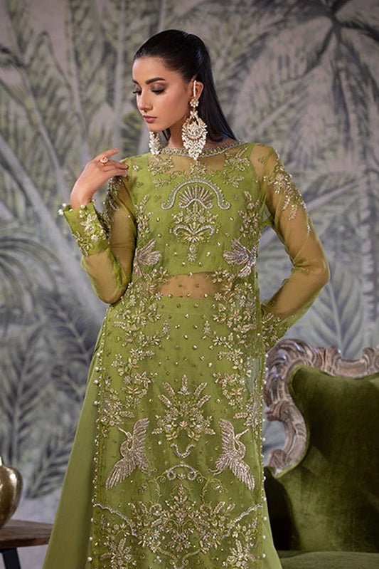 Picture of Amber Imran - Punkh Luxury Formals - Olive Grace - Available at Raja Sahib