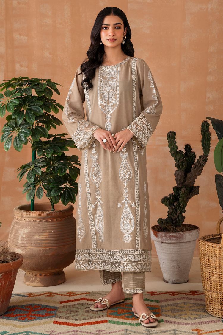 Picture of Embroidered Dobby Suit P1027 - 2 Piece - Available at Raja Sahib